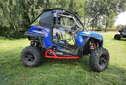 Polycarbonat Full Cabin for Polaris RZR Trail S including: Roof + Modular Glass Windshield + Wiper + Washer accessory + Doors (dismountable) + rear pannel + heating system