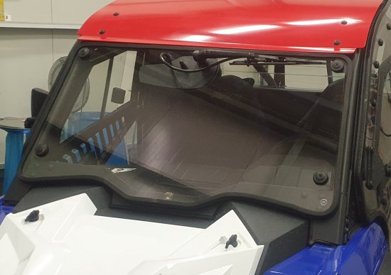 Tilt out Glass Windshield for Polaris RZR Trail S + Wiper + Washer accessory