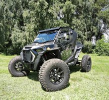 Polycarbonat Full Cabin for Polaris RZR Turbo S 2018 - 2021 including: Roof + Modular Glass Windshield + Wiper + Washer accessory + Doors (dismountable) + rear pannel + heating system